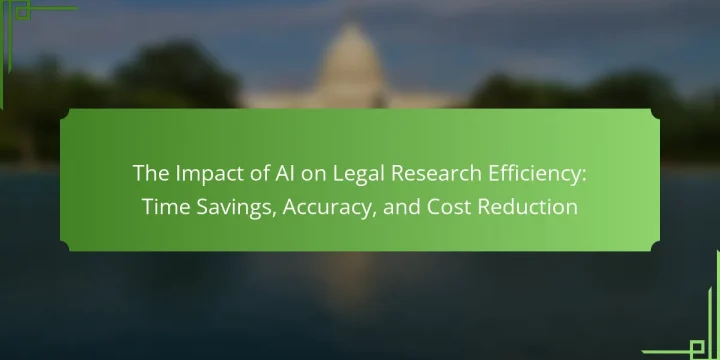 The Impact of AI on Legal Research Efficiency: Time Savings, Accuracy, and Cost Reduction