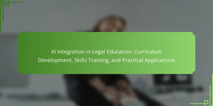 AI Integration in Legal Education: Curriculum Development, Skills Training, and Practical Applications