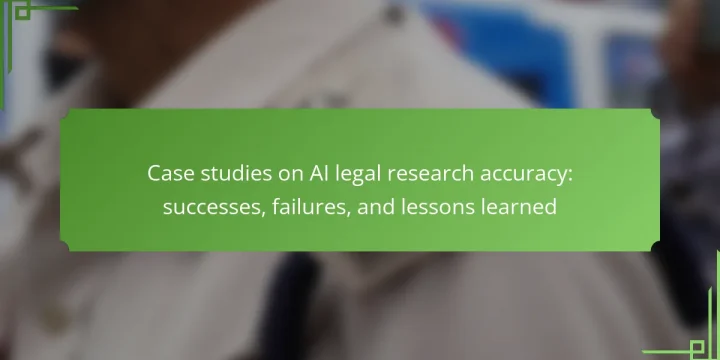 Case studies on AI legal research accuracy: successes, failures, and lessons learned