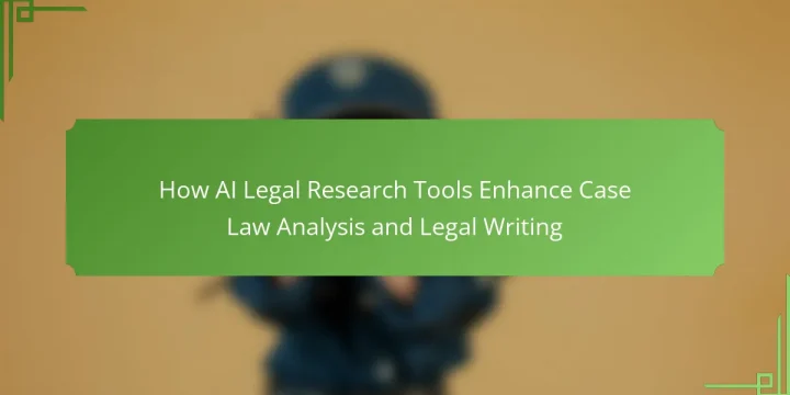 How AI Legal Research Tools Enhance Case Law Analysis and Legal Writing