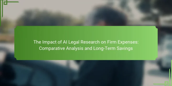 The Impact of AI Legal Research on Firm Expenses: Comparative Analysis and Long-Term Savings