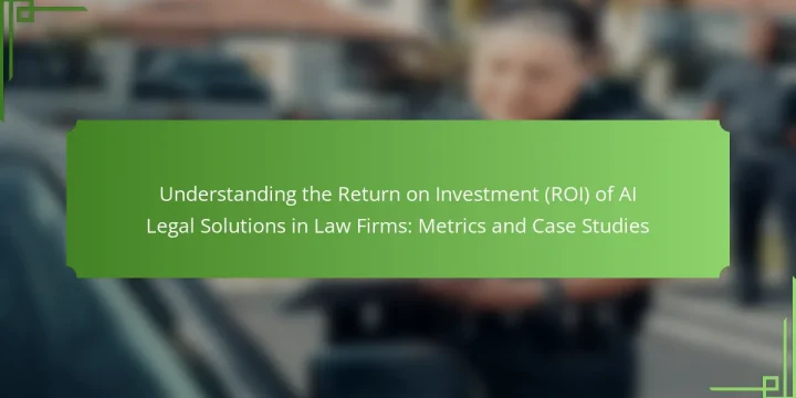 Understanding the Return on Investment (ROI) of AI Legal Solutions in Law Firms: Metrics and Case Studies