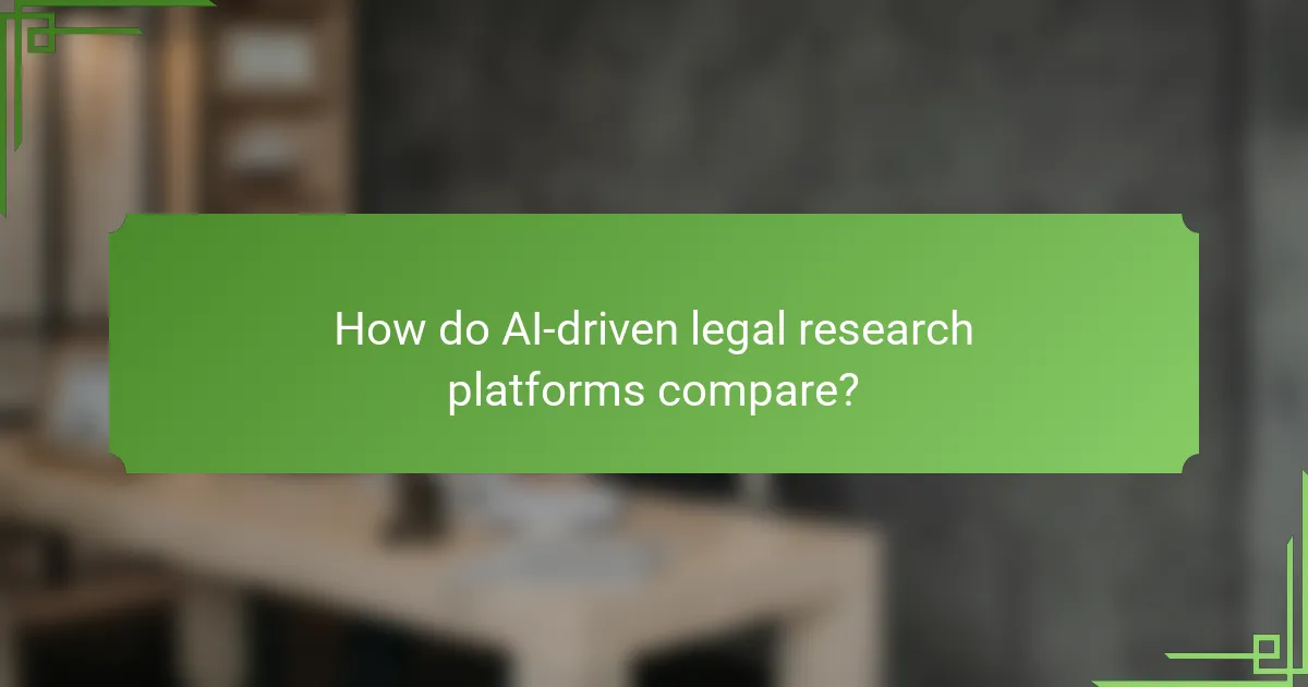 How do AI-driven legal research platforms compare?